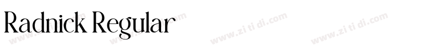 Radnick Regular字体转换 Radnick Regular字体转换